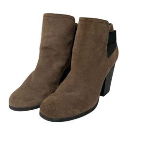 Kenneth Cole Reaction "Might Make It" Leather Ankle Booties Women's Size 8.5